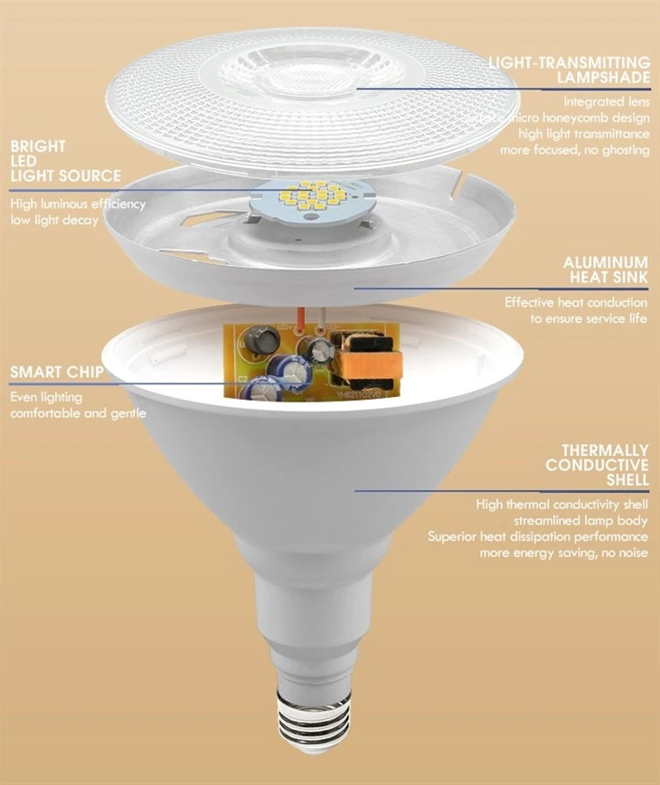 par38 led light detail