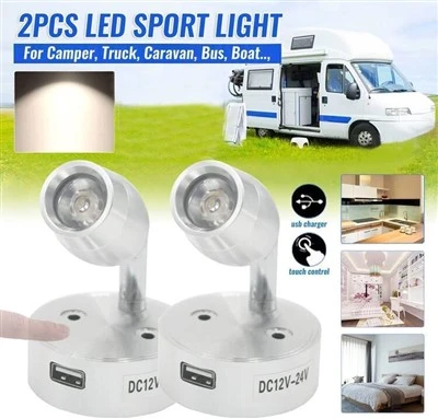 Llum de caravana 12v amb USB