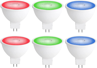 Bombeta MR16 d'un sol color