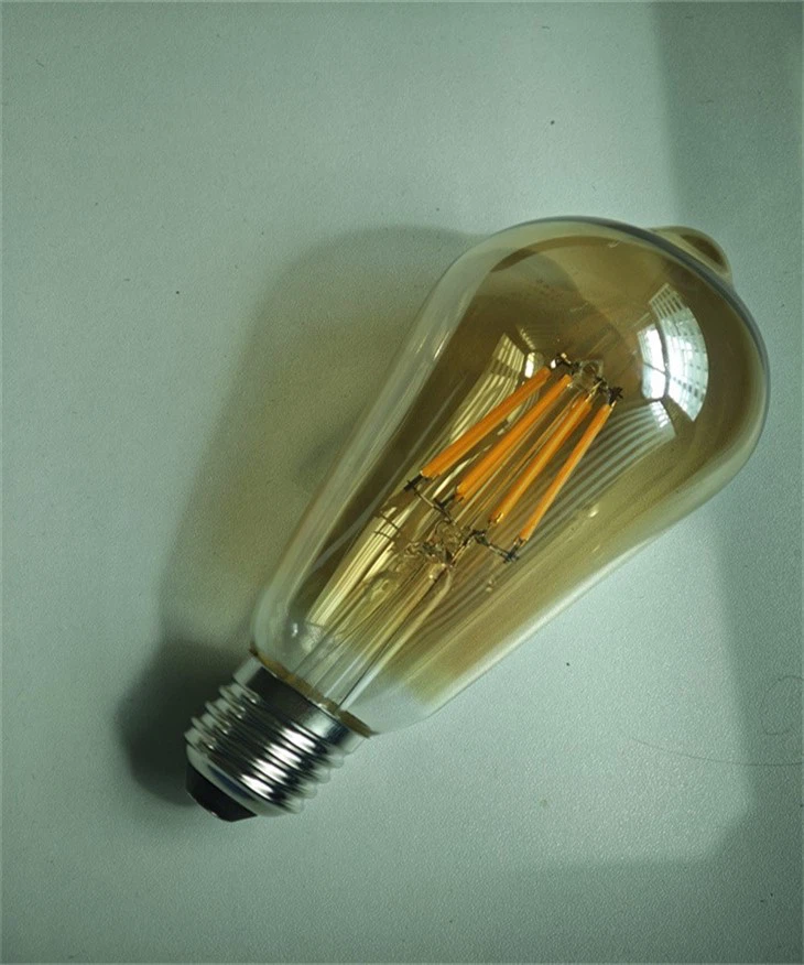E14 G45 LED Candle Bulb: 6W Warm White 360° Clear Filament factory