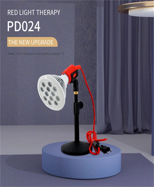 Portable 24W Red Light Therapy Bulb W/ Adjustable Stand high quality