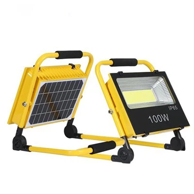 Llum d'inundació portàtil LED solar recarregable de 120 W amb suport
