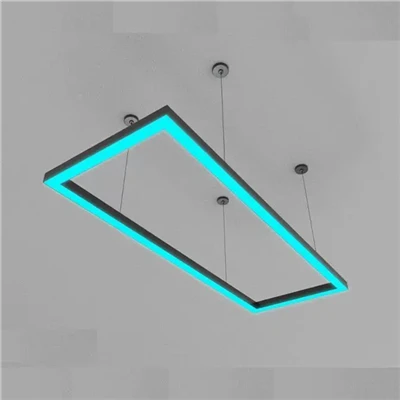 Llum de sostre lineal LED de 24 W/48 W: perfil d'alumini/metall, ús comercial i d'oficina