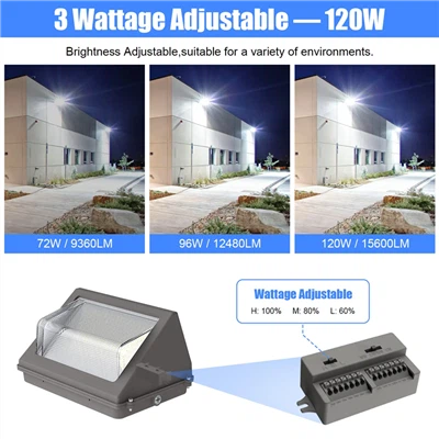 Paquet de llum LED de paret: 50W 5000K Paquet de llums LED exteriors