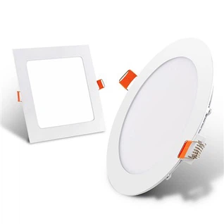 Panell de llum LED ultra prim quadrat rodó