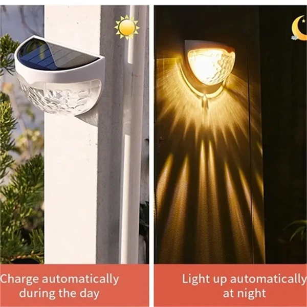 Solar-Powered Waterproof Garden Lights – Wall & Fence Lighting For Outdoor Landscapes